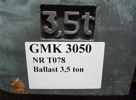 Grove GMK 3050 counterweight 3,5 ton 