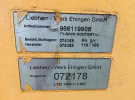 Liebherr LTM 1400-7.1 TY-bracket left pre-ass