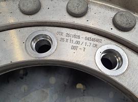 Wheel 445/95R25 12 9 2p alu.