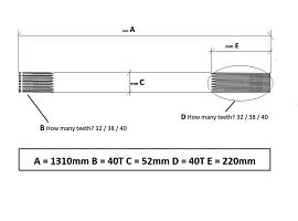 Gottwald rigid drive shaft axle 5