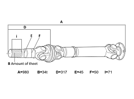 Krupp KMK 3045 drive shaft  