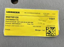 Liebherr LTM 1500 insulating mat upper cabine