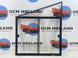 Demag AC 120 window and frame right door lower cabin