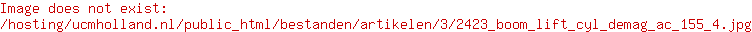 Luffing cylinder Boom lift cyl Demag AC 155 UCM Holland