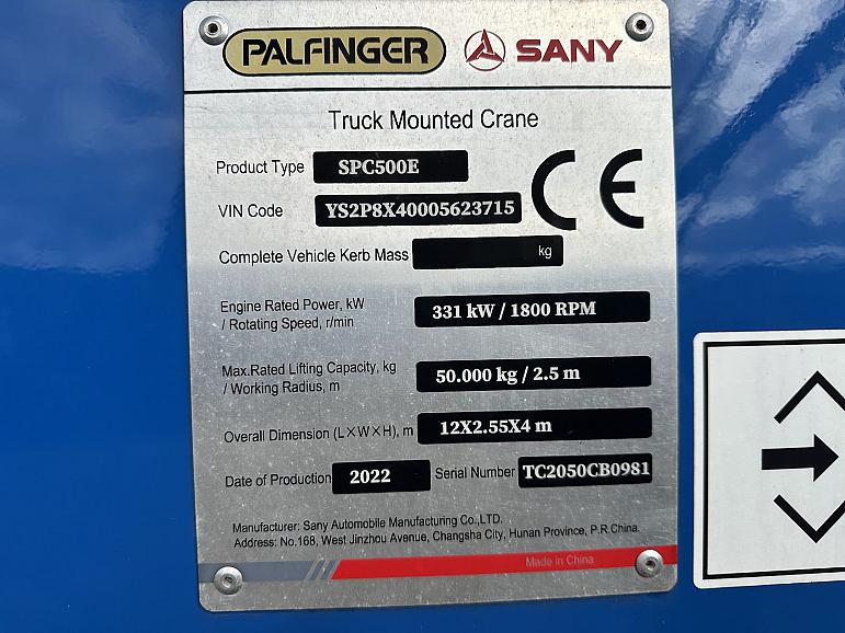 Palfinger-Sany SPC500E