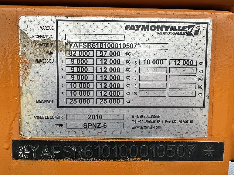 Ballast trailer Faymonville Cargomax 